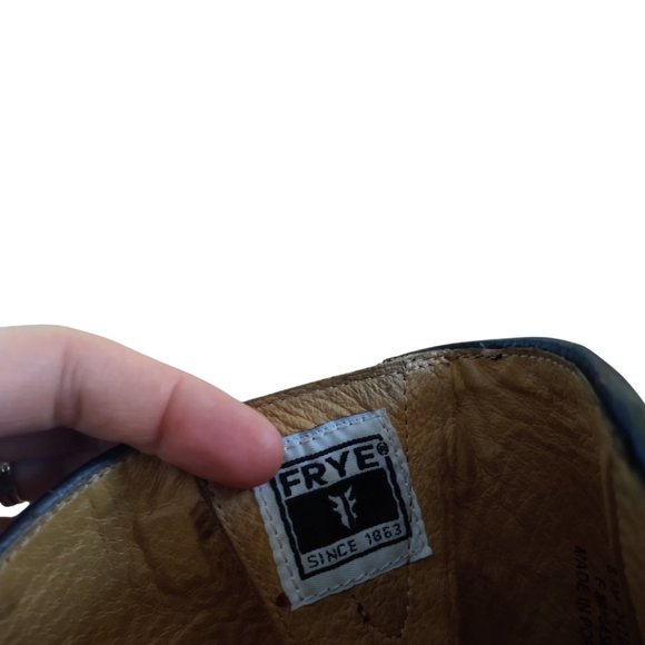 Frye Jenna Engineer Shortboot- Black - Picture 6 of 8